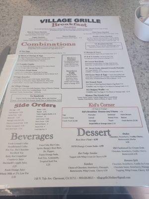 Menu photo 8 Village Grille Claremont, CA Menu photo 8 Village Grille Claremont, CA