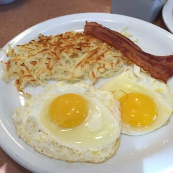 Denny's - Eggs were cold to the tiuch. Look at how raw it is. - Diners Near Me - Rowland Heights, California