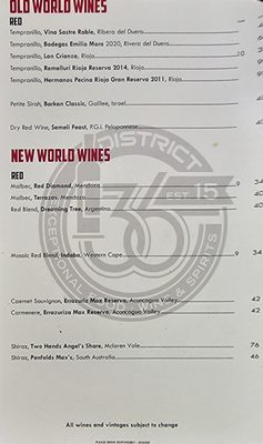 Menu photo 8 District 36 Wine Bar and Grille Ankeny, IA Menu photo 8 District 36 Wine Bar and Grille Ankeny, IA