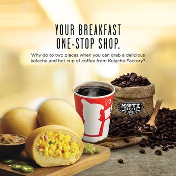 Kolache Factory - a cup of coffee and a sandwich - Bakeries Near Me - Carmel, Indiana Kolache Factory - a cup of coffee and a sandwich - Bakeries Near Me - Carmel, Indiana