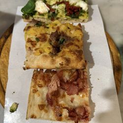 La Boccaccia - Zucchini Pesto, potato/Sausage, Ham