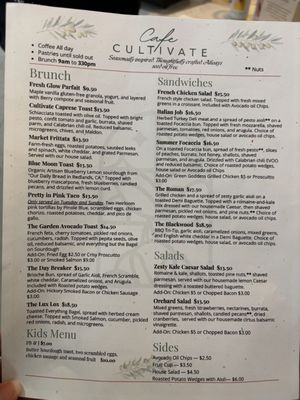 Menu photo 6 Cafe Cultivate Redlands, CA Menu photo 6 Cafe Cultivate Redlands, CA