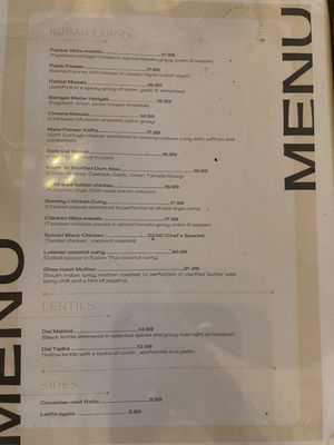 Menu photo 2 The Grand Indian Dining Toronto, ON Menu photo 2 The Grand Indian Dining Toronto, ON