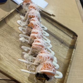 Samurai Sushi - Coco Salmon Roll. Delicious!!! - Japanese Near Me - Turlock, California Samurai Sushi - Coco Salmon Roll. Delicious!!! - Japanese Near Me - Turlock, California