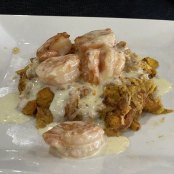 Mundos Latin Kitchen & Bar - Mofungo with shrimp and cheese - Latin American Near Me - Ozark, Missouri Mundos Latin Kitchen & Bar - Mofungo with shrimp and cheese - Latin American Near Me - Ozark, Missouri