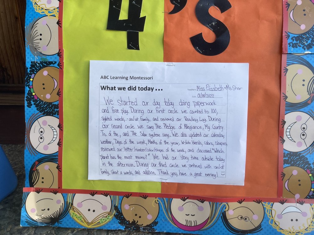 ABC Learning Montessori - childcare center in San Jose, CA