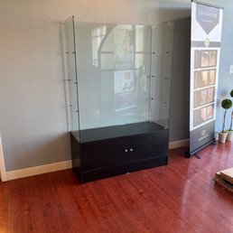 Partial display case since we're missing the shelves and top
