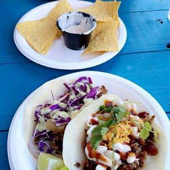 Ocean Street Tacos - Mac n Cheese Taco's, Hawaiian Taco's! Incredible white queso! This place is BOMB! Needs to be on the beach for sure! - Tacos Near Me - Jacksonville, Florida