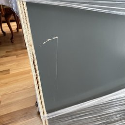Damaged vanity