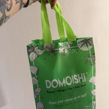 DOMOISHI - Their to-go bags are cute!! - Poke Near Me - Virginia Beach, Virginia