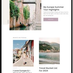 Unica Formo - Web design for travel bloggers