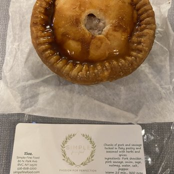 Simple Fine Food - Pork pie! - Grocery Near Me - Rockville Centre, New York
