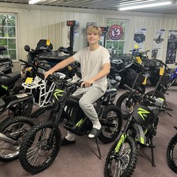Kibuk Cycle Sales - Jack exited in the showroom for his bike