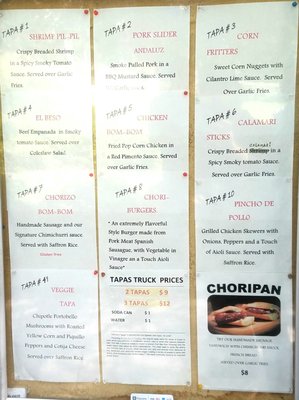 Menu photo 2 Tapas Truck Washington, DC, DC