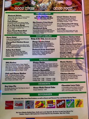 Menu photo 4 Coach's Pub & Eatery Inverness, FL