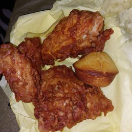 2 breast, one wing, muffin, large pickle