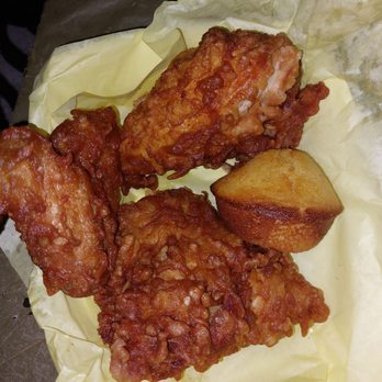 Golden Bird Chicken - 2 breast, one wing, muffin, large pickle - Chicken Wings Near Me - Los Angeles, California