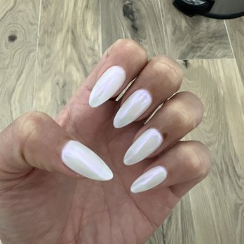 Nailaholics - Chrome Hailey Bieber nails ! So cute - Nail Salons Near Me - Garden Grove, California Nailaholics - Chrome Hailey Bieber nails ! So cute - Nail Salons Near Me - Garden Grove, California