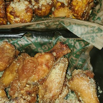 Wingstop - Wingstop 10 Parmesian Garlic wings and 10 cajun corn burnt and dried out. Unedible. - Chicken Wings Near Me - Sacramento, California Wingstop - Wingstop 10 Parmesian Garlic wings and 10 cajun corn burnt and dried out. Unedible. - Chicken Wings Near Me - Sacramento, California