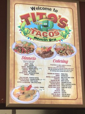 Menu photo 5 Tito's Tacos Steger, IL