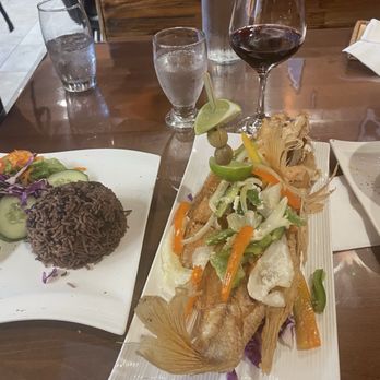 Havana Blues Restaurant - Whole fried snapper, rice and beans, wine - Desserts Near Me - Katy, Texas Havana Blues Restaurant - Whole fried snapper, rice and beans, wine - Desserts Near Me - Katy, Texas