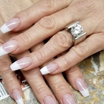 Paris Nails 2 - Pink and white coffin - Nail Salons Near Me - Las Vegas, Nevada Paris Nails 2 - Pink and white coffin - Nail Salons Near Me - Las Vegas, Nevada