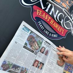 Kingz Feast Hawaii - Our food truck featured on our local newspaper