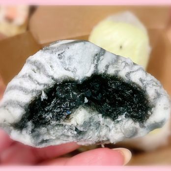 Bao - Black Steamed Sweet Sesame Bao - inside - Chinese Near Me - San Francisco, California
