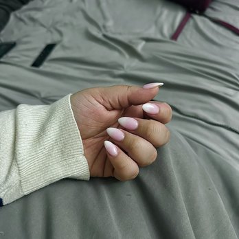 Harmony Nail Spa - Lin's work, Ombré pink and white drip powder - Nail Salons Near Me - Sacramento, California Harmony Nail Spa - Lin's work, Ombré pink and white drip powder - Nail Salons Near Me - Sacramento, California
