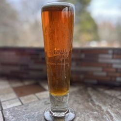 Oak Creek Brewery & Grill - Oak Creek Amber Ale with a view.