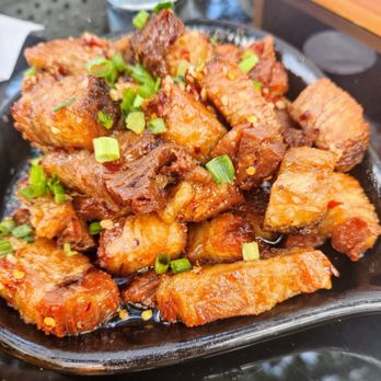 The Backyard - Pork Belly Bites - American Near Me - Seabrook, Texas