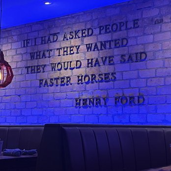 Ford's Garage Wesley Chapel - On the wall by our table - Burgers Near Me - Lutz, Florida