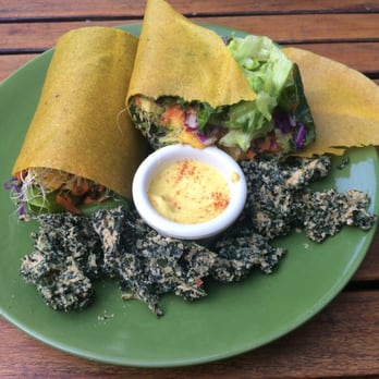 Peace Pies - Magical mango wrap partially eaten - Vegan Near Me - Encinitas, California Peace Pies - Magical mango wrap partially eaten - Vegan Near Me - Encinitas, California