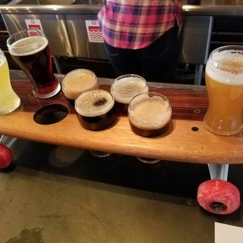 Crooked Tooth Brewing - Beer flight! So awesome - Breweries Near Me - Tucson, Arizona Crooked Tooth Brewing - Beer flight! So awesome - Breweries Near Me - Tucson, Arizona