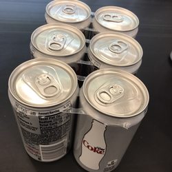 Food Lion - Notice the plastics that hold the cans together looked like they have been trimmed. unbelievable!
