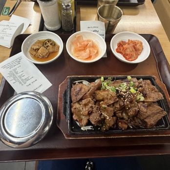 Hampyong Cold Noodles - Moksal Gui, pork shoulder meat dish - Korean Near Me - Carrollton, Texas