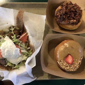 Indianapolis City Market - Gyro & donuts. These spots are right across from one another. - Local Flavor Near Me - Indianapolis, Indiana Indianapolis City Market - Gyro & donuts. These spots are right across from one another. - Local Flavor Near Me - Indianapolis, Indiana