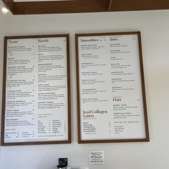 Toastique - Wall-mounted menus - Coffee & Tea Near Me - Colorado Springs, Colorado Toastique - Wall-mounted menus - Coffee & Tea Near Me - Colorado Springs, Colorado