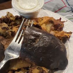 Novrozsky's Hamburgers - Burnt baked potato