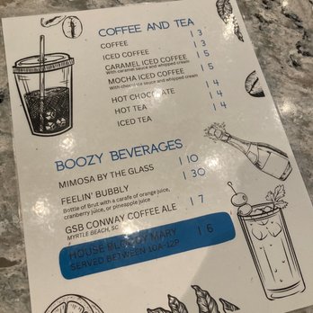 Ocean Blue Restaurant & Lounge - Breakfast menu (Beverages) - New American Near Me - Myrtle Beach, South Carolina