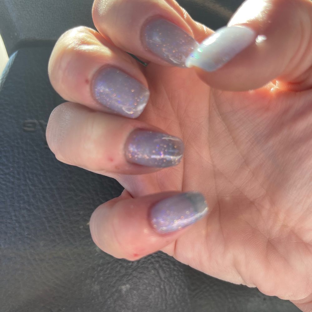 You can see through through the polish.