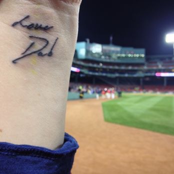 JustinkTattoo - A photo of the signature for my wife's father - Tattoo Near Me - Winthrop, Massachusetts JustinkTattoo - A photo of the signature for my wife's father - Tattoo Near Me - Winthrop, Massachusetts