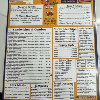 Mandy's Fish & Chips - Menu - Fish & Chips Near Me - Avondale, Arizona