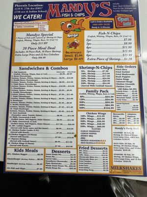 Menu photo 1 Mandy's Fish & Chips Avondale, AZ Menu photo 1 Mandy's Fish & Chips Avondale, AZ