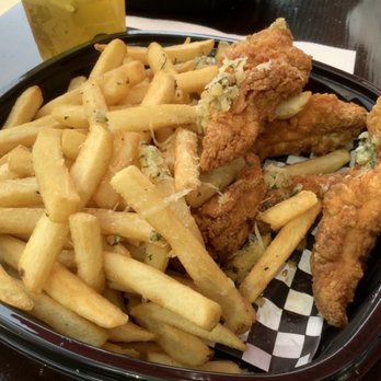 Kiki's Chicken Place - Garlic Fries with 4 Tenders - Salad Near Me - Sacramento, California Kiki's Chicken Place - Garlic Fries with 4 Tenders - Salad Near Me - Sacramento, California