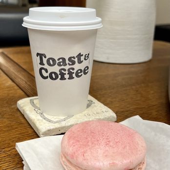 Toast & Coffee - Pour-over coffee and a rosé macron - Coffee & Tea Near Me - Oklahoma City, Oklahoma Toast & Coffee - Pour-over coffee and a rosé macron - Coffee & Tea Near Me - Oklahoma City, Oklahoma