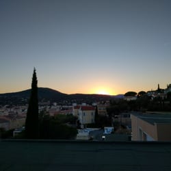 Les Tourelles - Sonnenuntergang aus der Ferienwohnung.