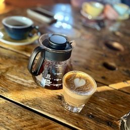 Cortado beverage and pour over specialty coffee by Ovelle Coffee Cortado beverage and pour over specialty coffee by Ovelle Coffee