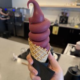 Blueberry soft serve Blueberry soft serve
