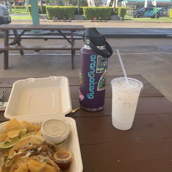 Antojitos Guate Mex - lunch with a view and their horchata - Mexican Near Me - Kahului, Hawaii
